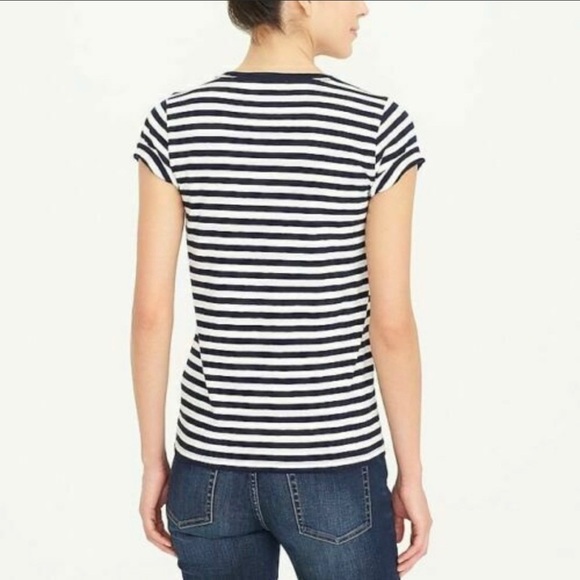 J. Crew collectors tee Flamingo Striped SMall - Picture 2 of 4